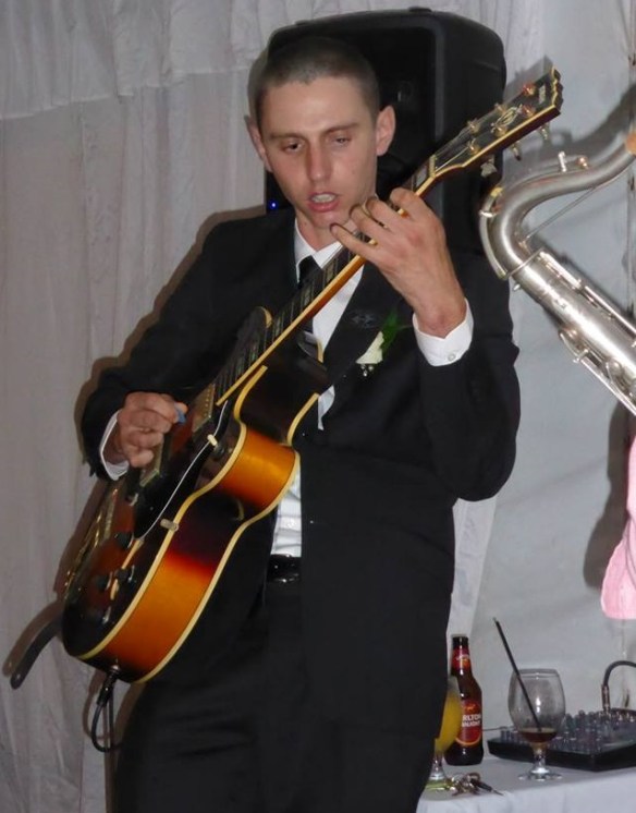 20140307 Tom and Jess wedding - Tom playing